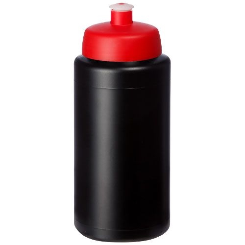 PF210687-15Baseline® Plus grip 500 ml Sportflasche mit Sportdeckel_ schwarz_rot PF210687-15Baseline® Plus grip 500 ml Sportflasche mit Sportdeckel_ schwarz_rot