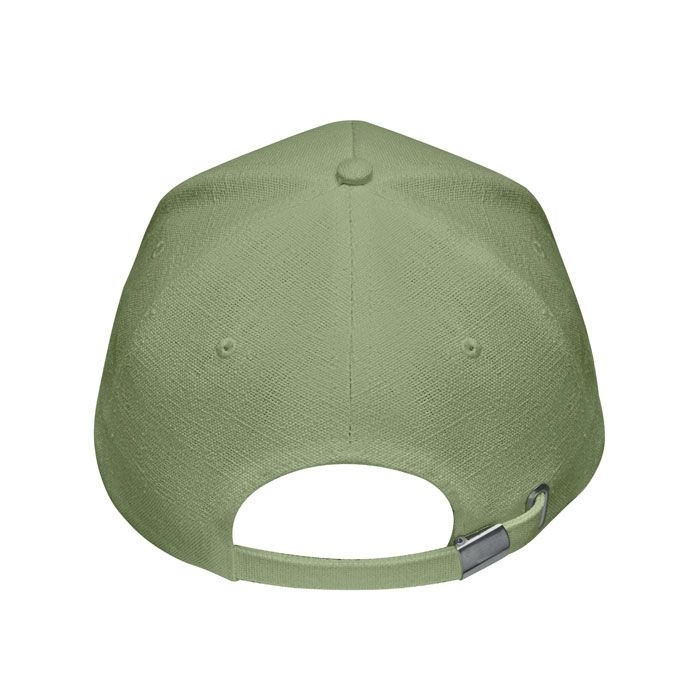 MO6176-09Naima Cap Hanf Baseball Kappe 5 Panele_ gruen