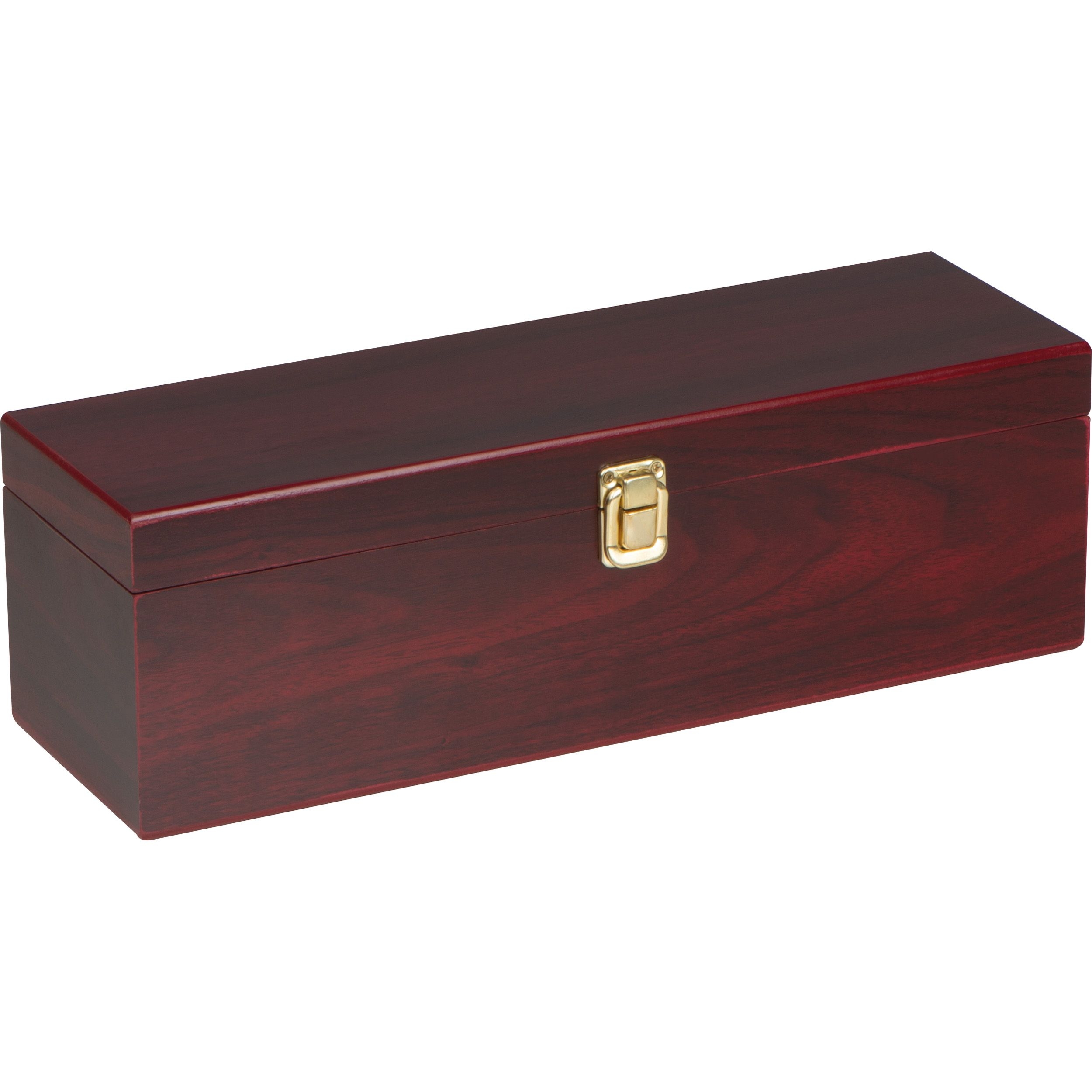 MA84007-01Weinbox aus Holz mit Kellnermesser fuer 1 Flasche_ braun