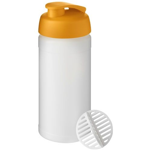 PF210702-4Baseline Plus 500 ml Shakerflasche_ orange_klar mattiert
