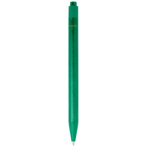 Chartik Kugelschreiber aus recyceltem Papier mit matter Oberfläche, einfarbig, grün
