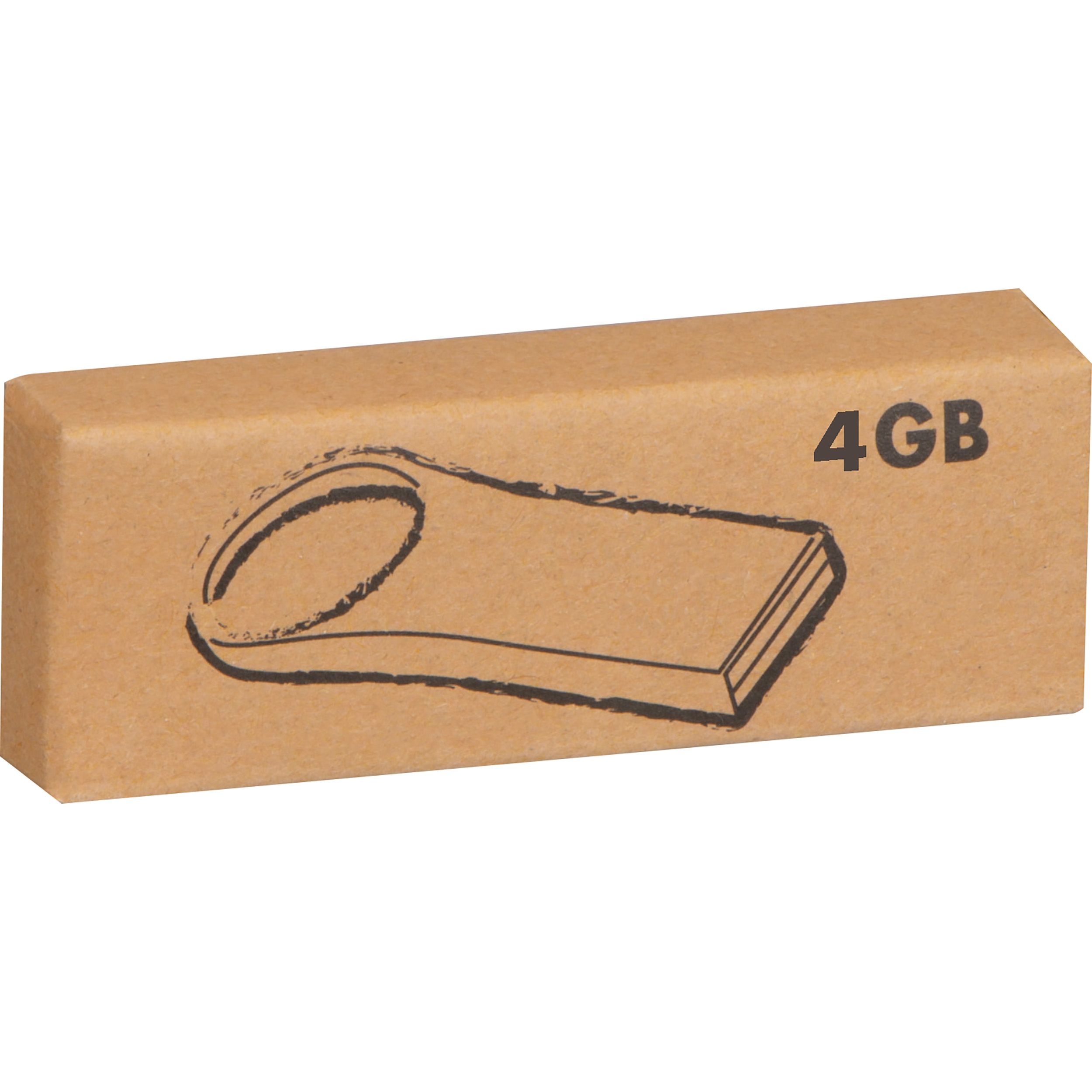 MA22483-07USB Stick aus Metall 4GB_ silbergrau