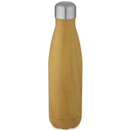 PF100683Cove 500 ml Kupfer-Vakuum Isolierflasche in Holzoptik
