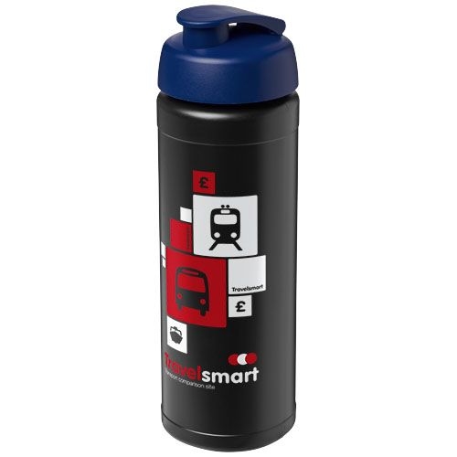 PF210070-14Baseline® Plus 750 ml Flasche mit Klappdeckel_ schwarz_blau