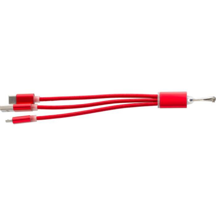 GI9215-08USB-Aufladekabel aus Aluminium Alvin_ Rot