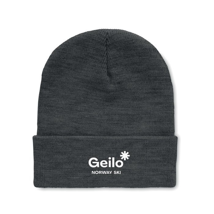 MO9965-34Polo Rpet Beanie mit Umschlag RPET_ weiss_grau