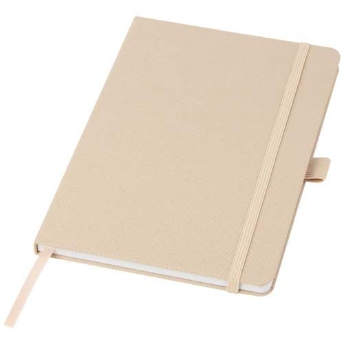 PF107763-8Honua A5 Notizbuch aus recyceltem Papier mit Cover aus recyceltem PET_ Oatmeal PF107763-8Honua A5 Notizbuch aus recyceltem Papier mit Cover aus recyceltem PET_ Oatmeal