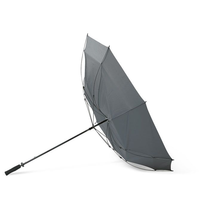 KC5187-07Gruso Regenschirm mit Softgriff_ Grau