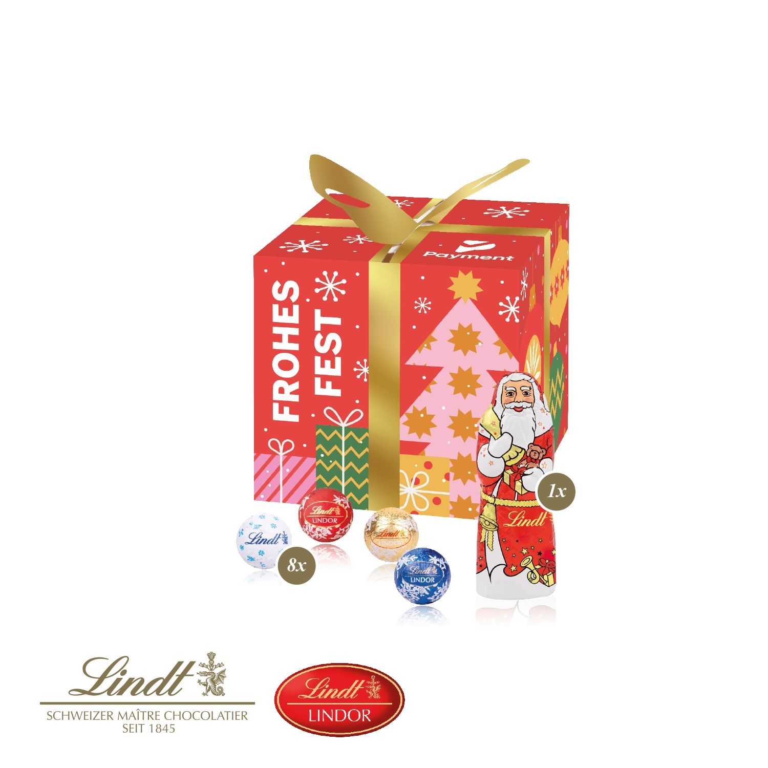 CD95606Praesent _Feine Bescherung_ mit Lindt Minis und Nikolaus