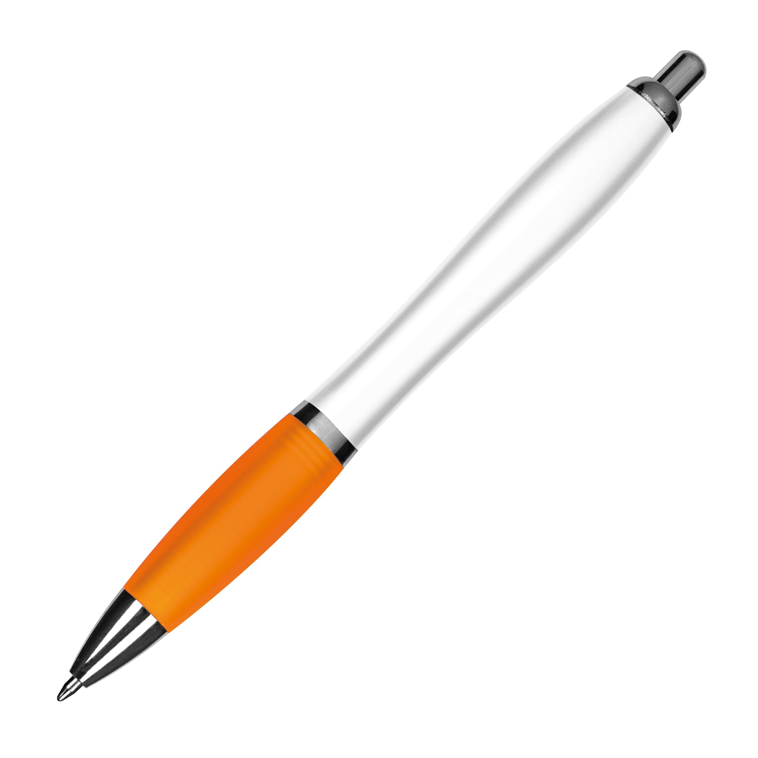 MA11683-10Kugelschreiber mit weissem Schaft _ orange