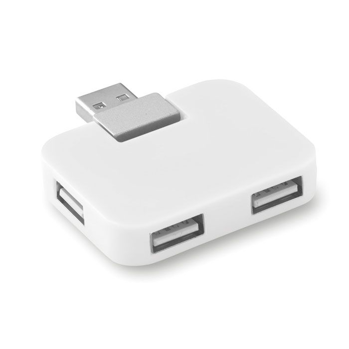 MO8930-06Square 4 Port USB Hub_ Weiss MO8930-06Square 4 Port USB Hub_ Weiss
