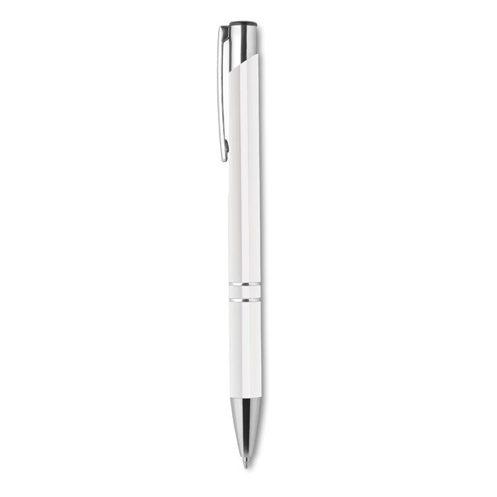 KC8893-06Bern Druckkugelschreiber Aluminium_ Weiss KC8893-06Bern Druckkugelschreiber Aluminium_ Weiss