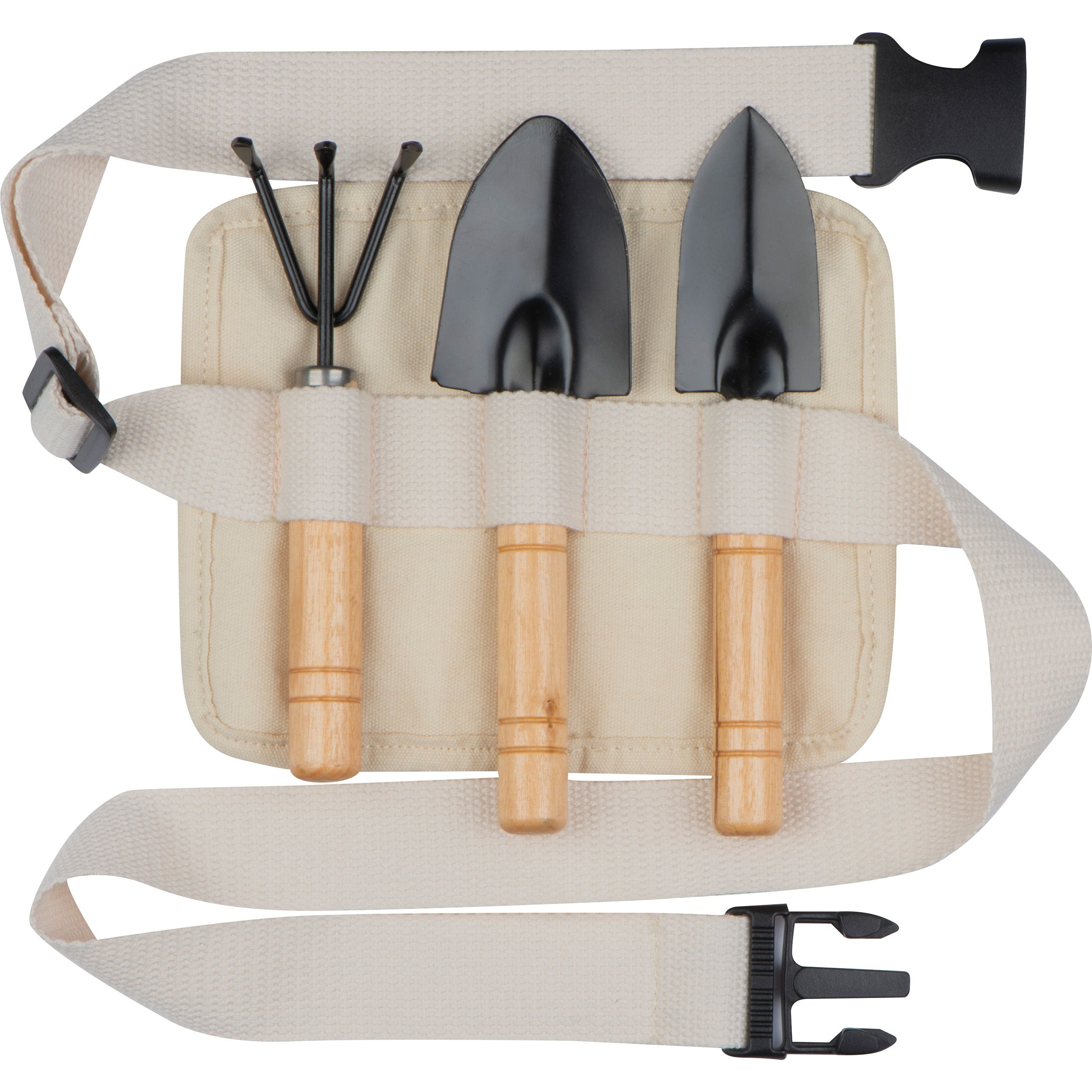 MA93245-13Gartengeraeteset in einem Guertel_ beige