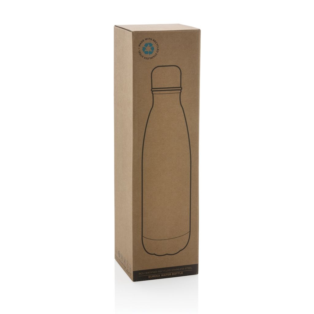 XDP435_72-2Eureka einwandige Wasserflasche aus RCS rec. Stainless-Steel_ silber