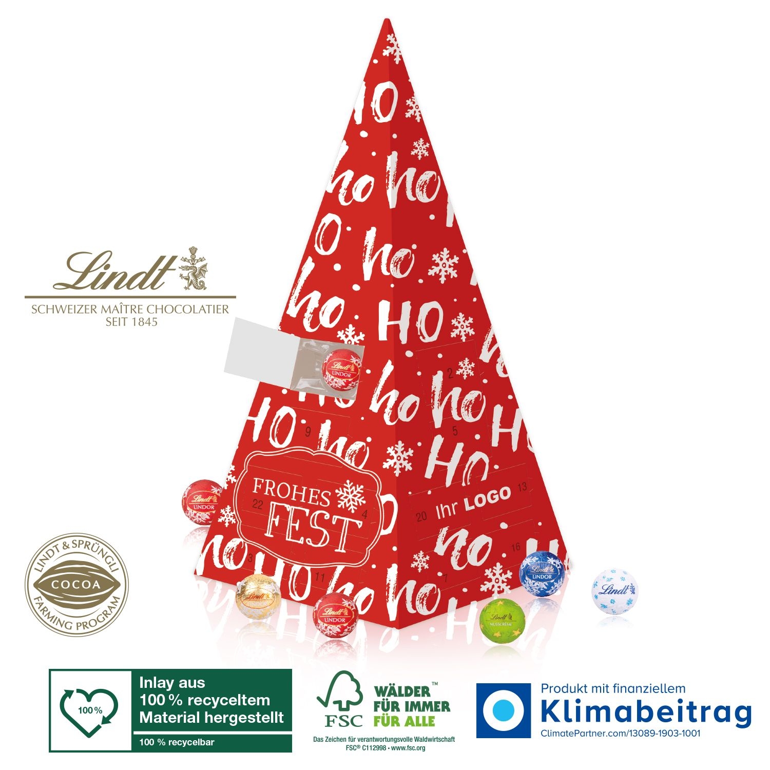 CD95378-01Adventskalender Lindt „Weihnachtspyramide“_ Motiv-Vorlage