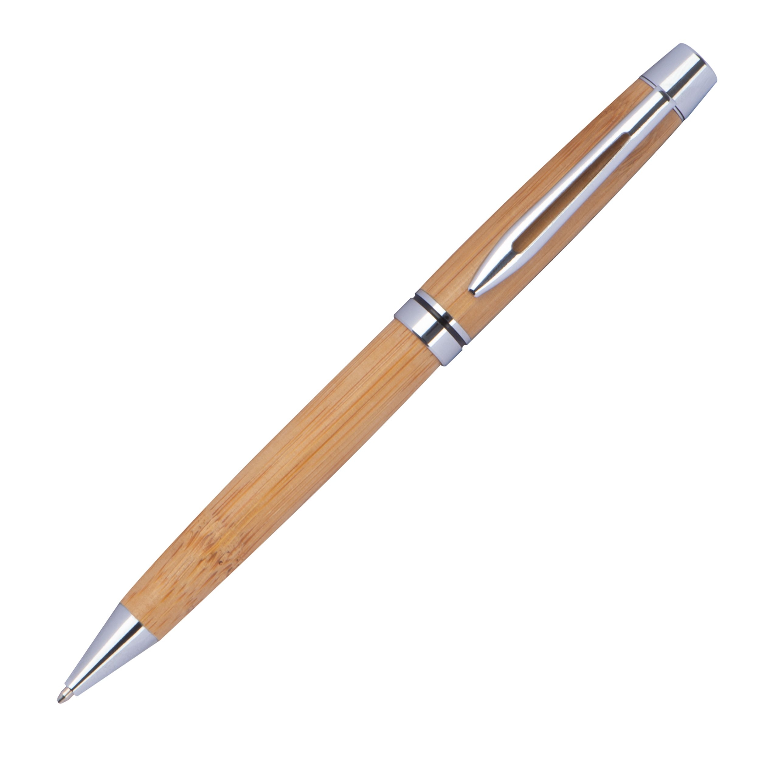 MA13158-13Kugelschreiber aus Holz mit Applikationen aus Metall_ beige