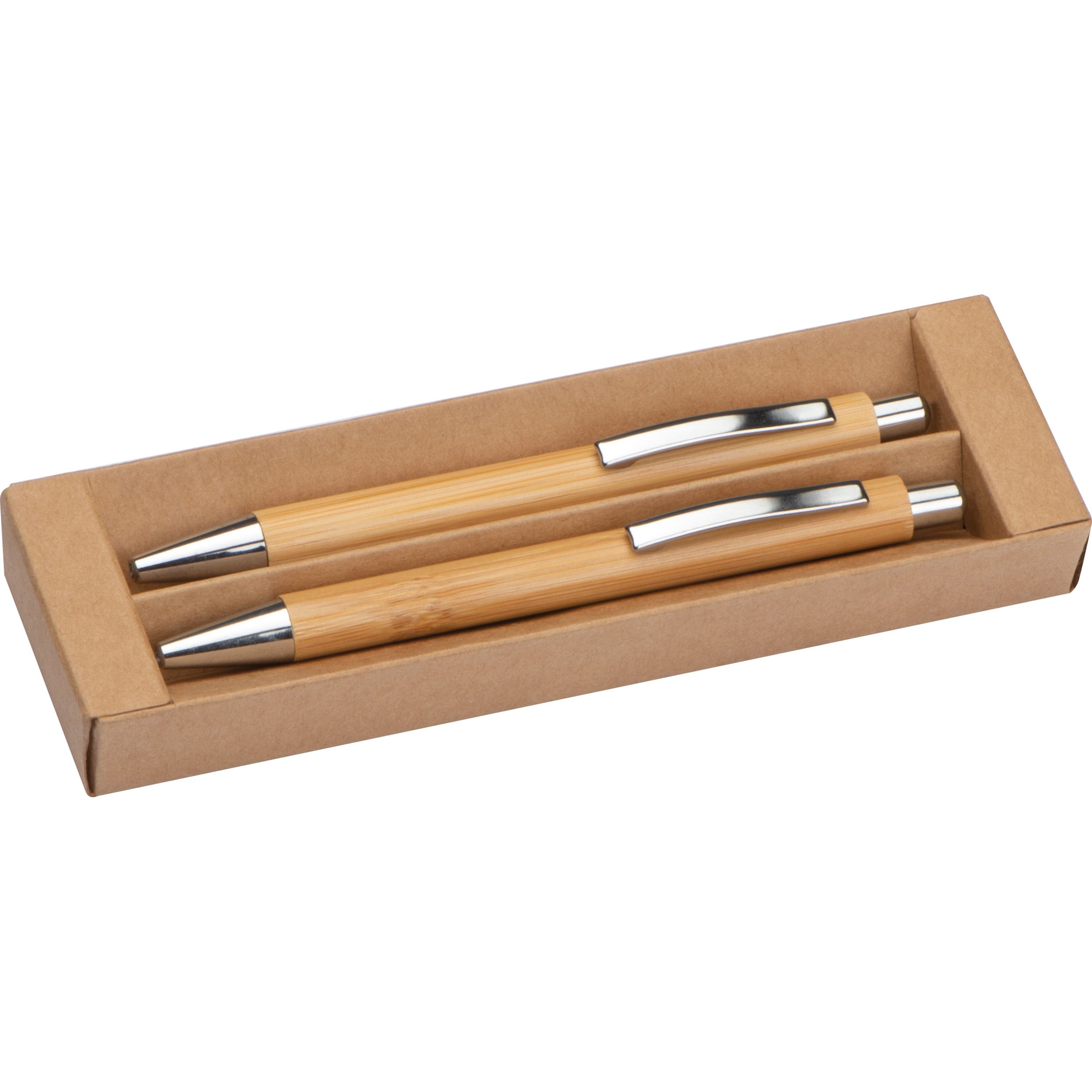 MA12575-13Schreibset aus Bambus_ beige