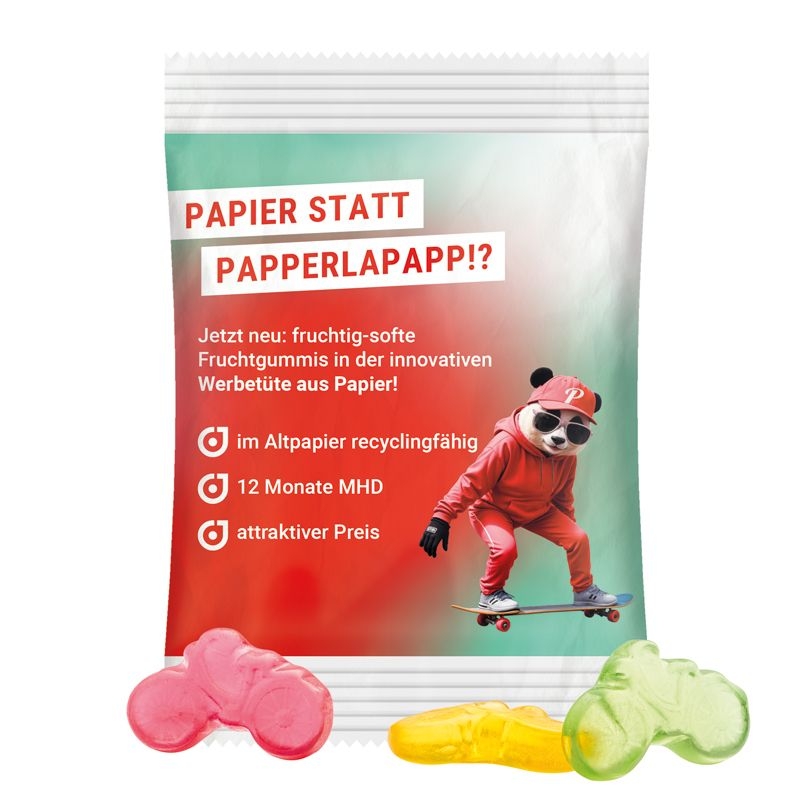 JG18062-9Minituete 15 g Trolli Fruchtgummi Standardformen_ Fahrrad_ weiss