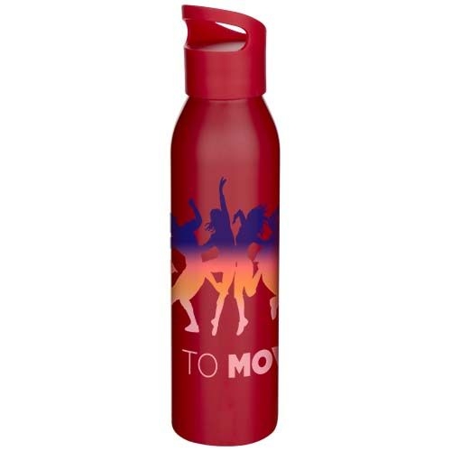 PF100868-8Sky 650 ml RCS-zertifizierte_ einwandige Trinkflasche aus recyceltem Edelstahl_ rot