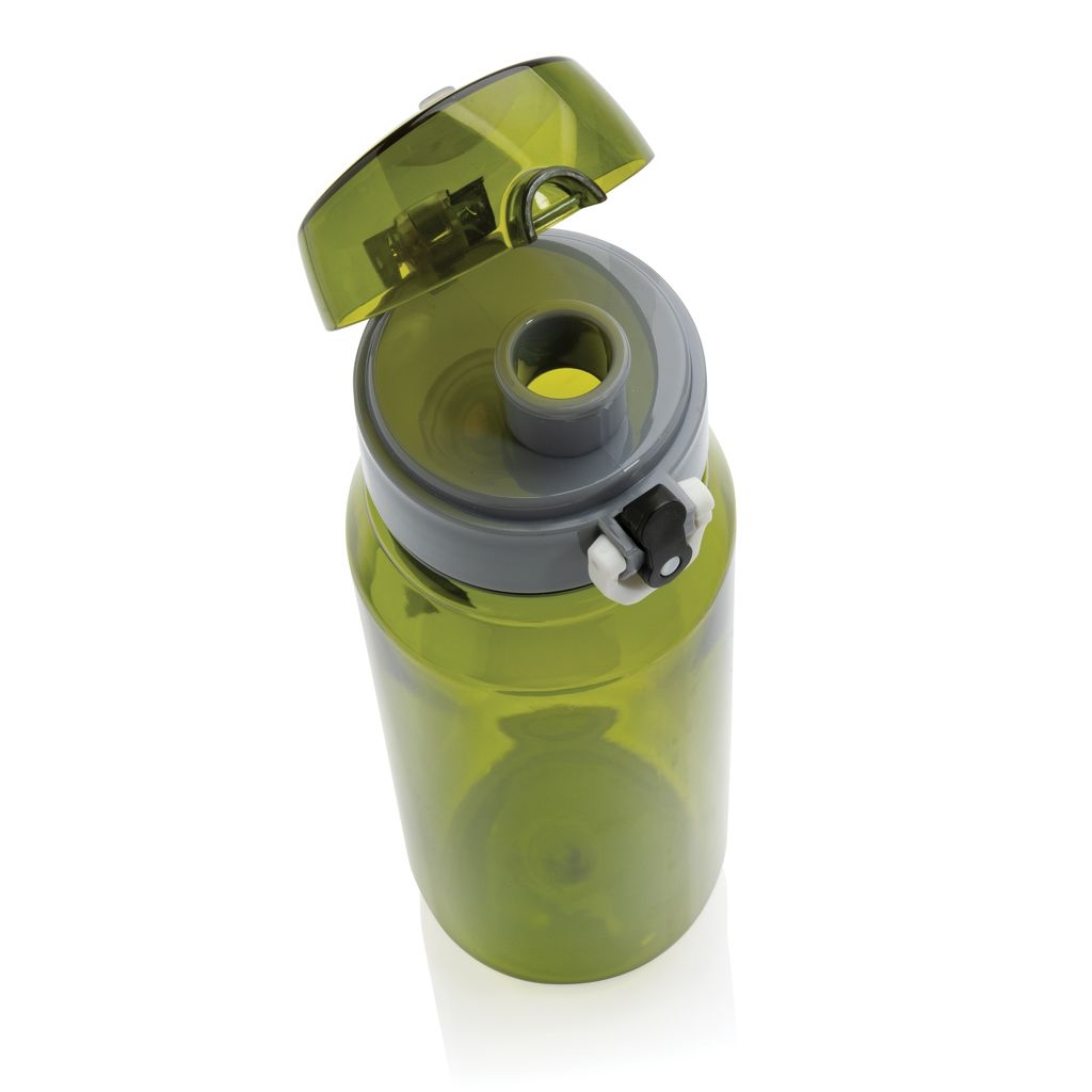 XDP437_02-7Yide verschliessbare Wasserflasche aus RCS rec. PET_ 800ml_ gruen