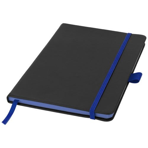 PF106907-3Colour-Edge A5 Hard Cover Notizbuch_ schwarz_royalblau PF106907-3Colour-Edge A5 Hard Cover Notizbuch_ schwarz_royalblau