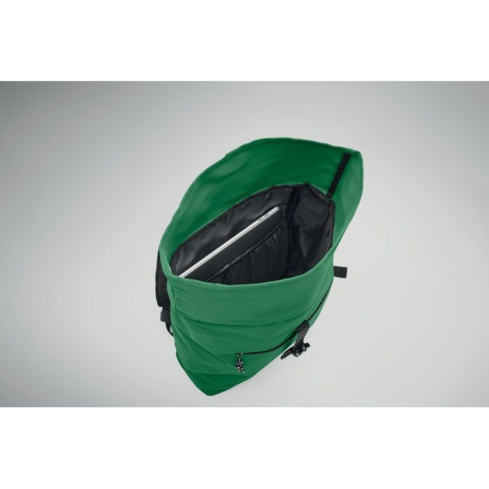 MO2170-60Irea Rolltop-Rucksack 600D_ dunkelgruen