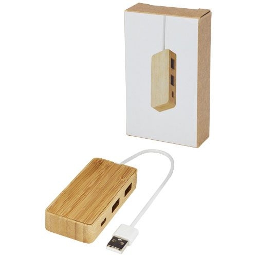 PF124306-1Tapas USB-Hub aus Bambus_ natur