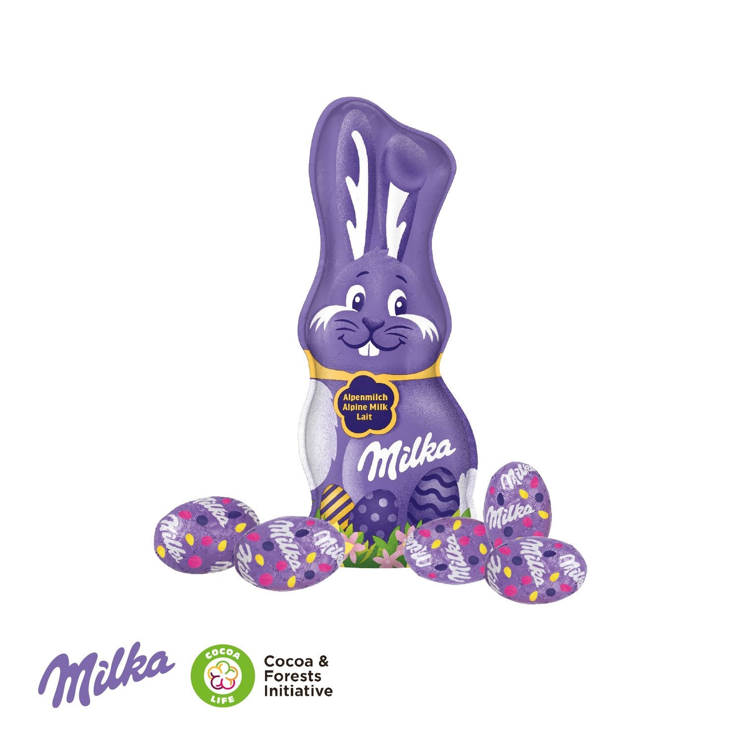 CD94695-01Grosses Osternest mit Schokolade von Milka_ Milka Schokomischung