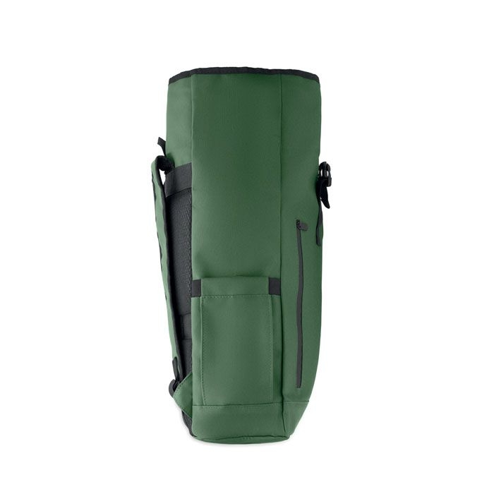 MO2643-60Bangkok Roll Rolltop-Rucksack 600D RPET_ dunkelgruen