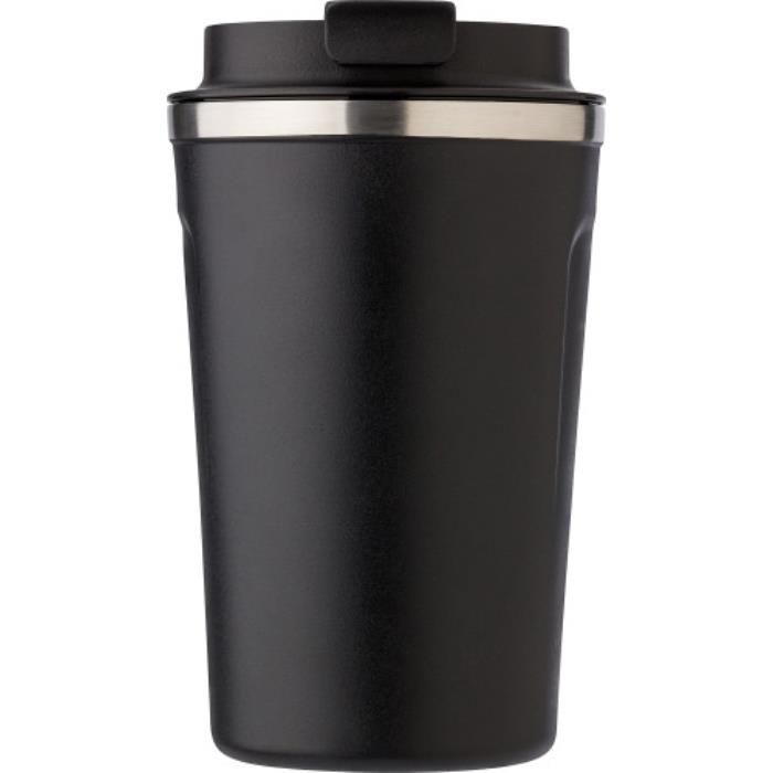 GI668115-01Doppelwandiger Becher aus Edelstahl Sofia_ Schwarz