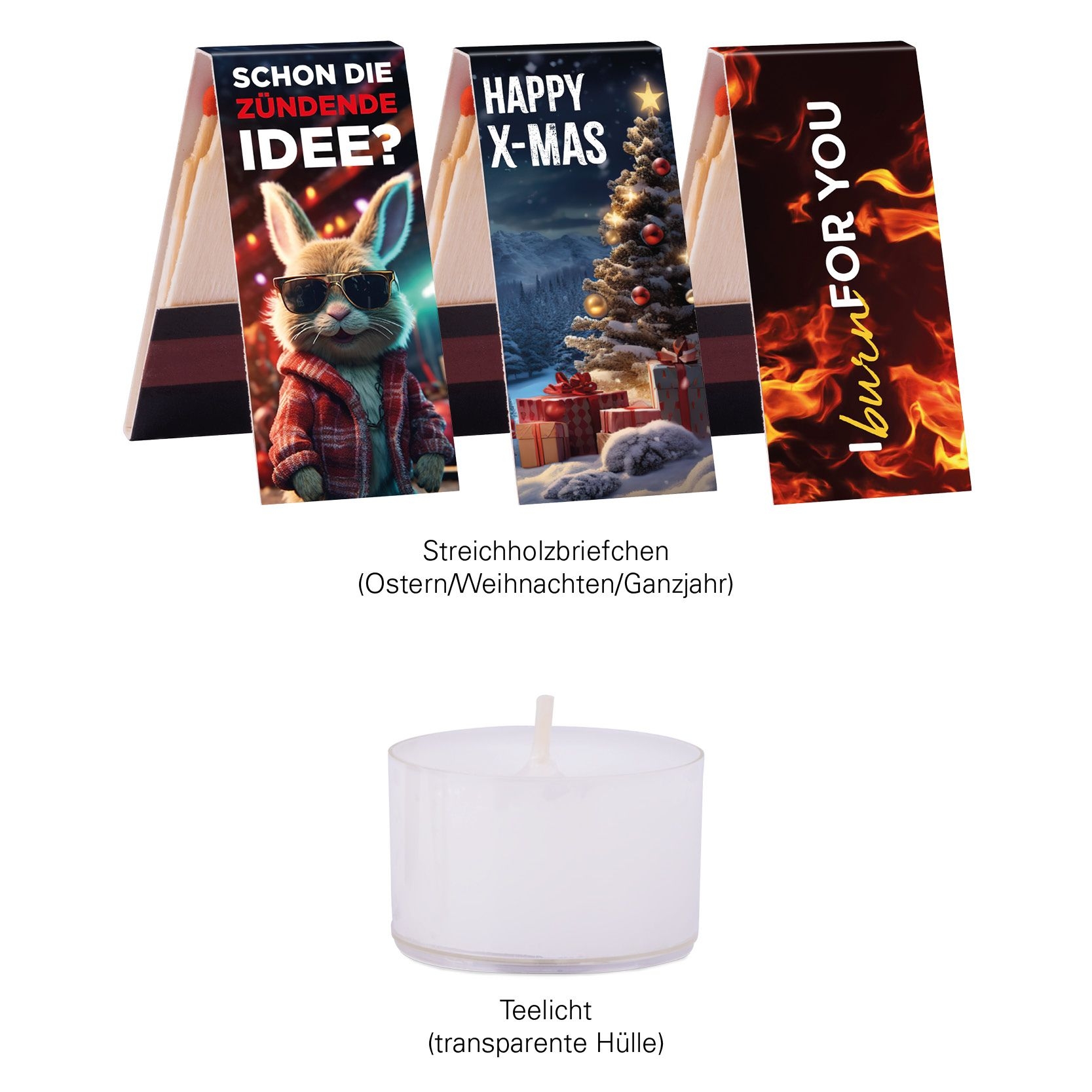 JG20089-1Geschenkbox Mini_ Weihnachten_ Teelicht _ Streichhoelzer