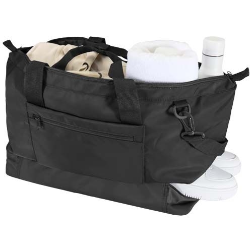 PF120763-3Trip Aware™ recycelte Reisetasche 42L_ schwarz