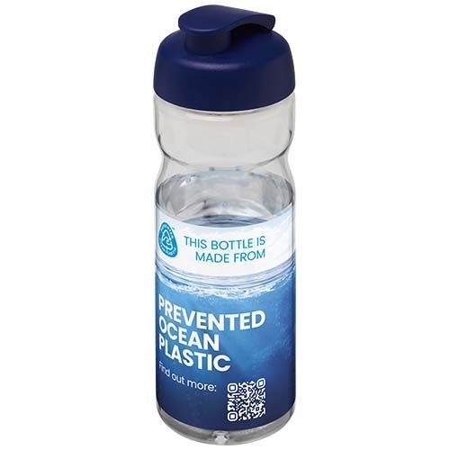 PF210097-27H2O Active® Eco Base 650 ml Sportflasche mit Klappdeckel_ transparent_blau