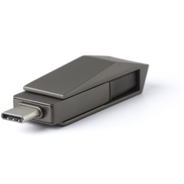 GI1001763USB-Stick aus verzinkter Oberflaeche Dorian