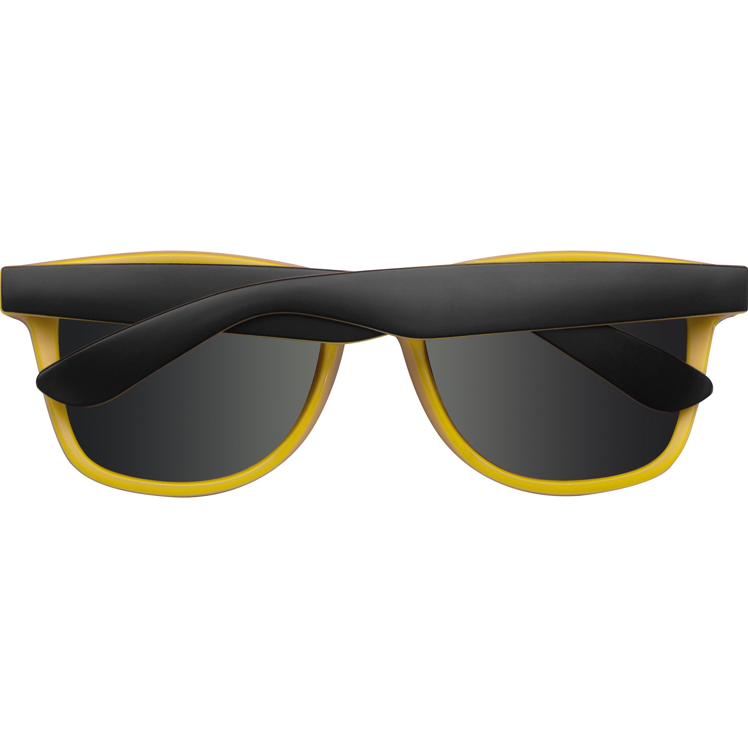MA50671-08Sonnenbrille aus Kunststoff mit verspiegelten Glaesern_ UV 400 Schutz_ gelb