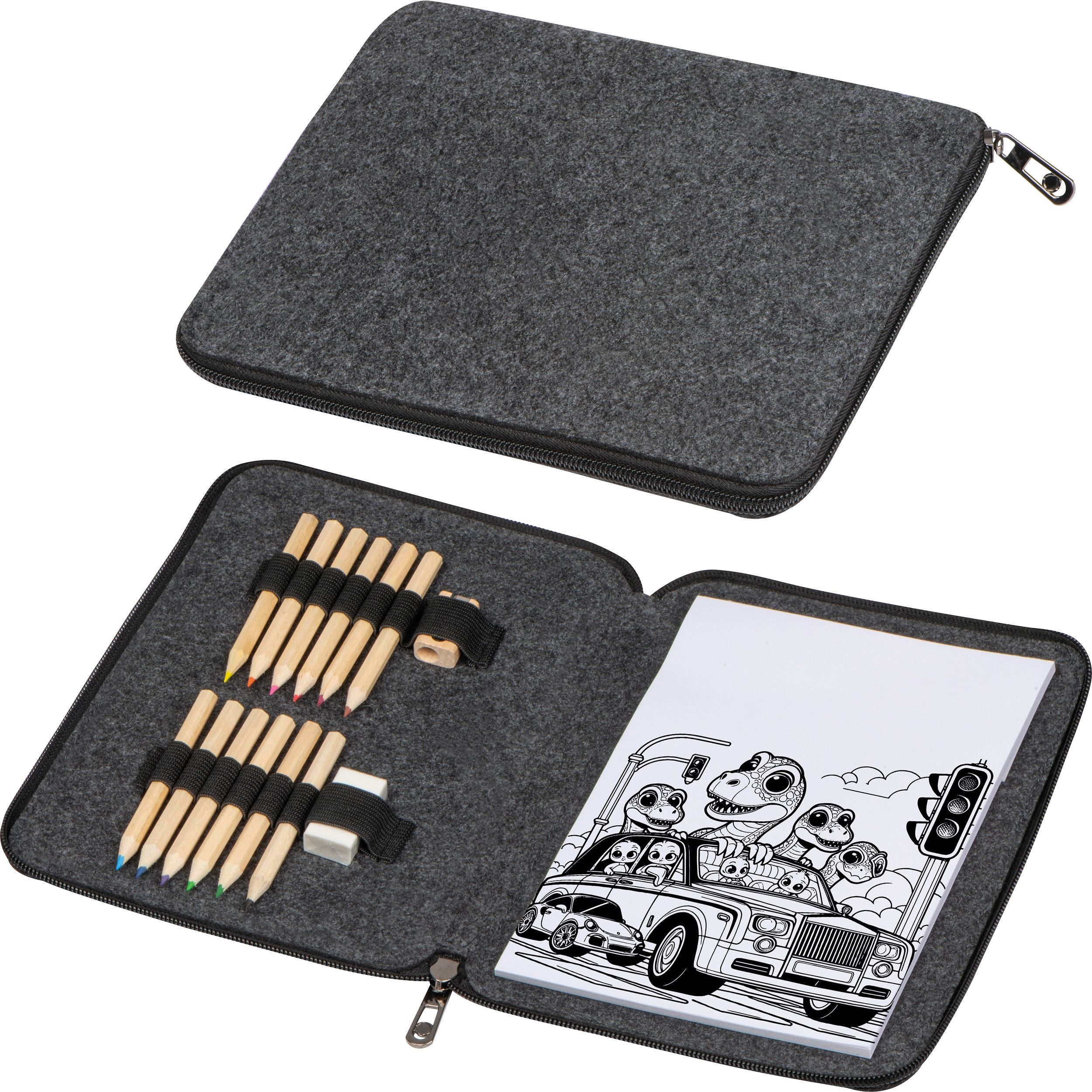 MA24378Malset in Filzetui FRITZ