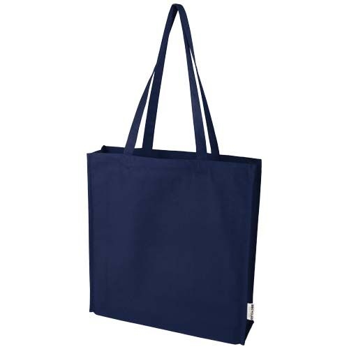 PF120737-5Florida 270 g_m² Tragetasche mit Seitenfalten 14L_ navy