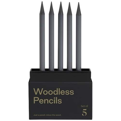 PF107793-1Karst® 5er-Pack 2B holzlose Graphitstifte_ grau