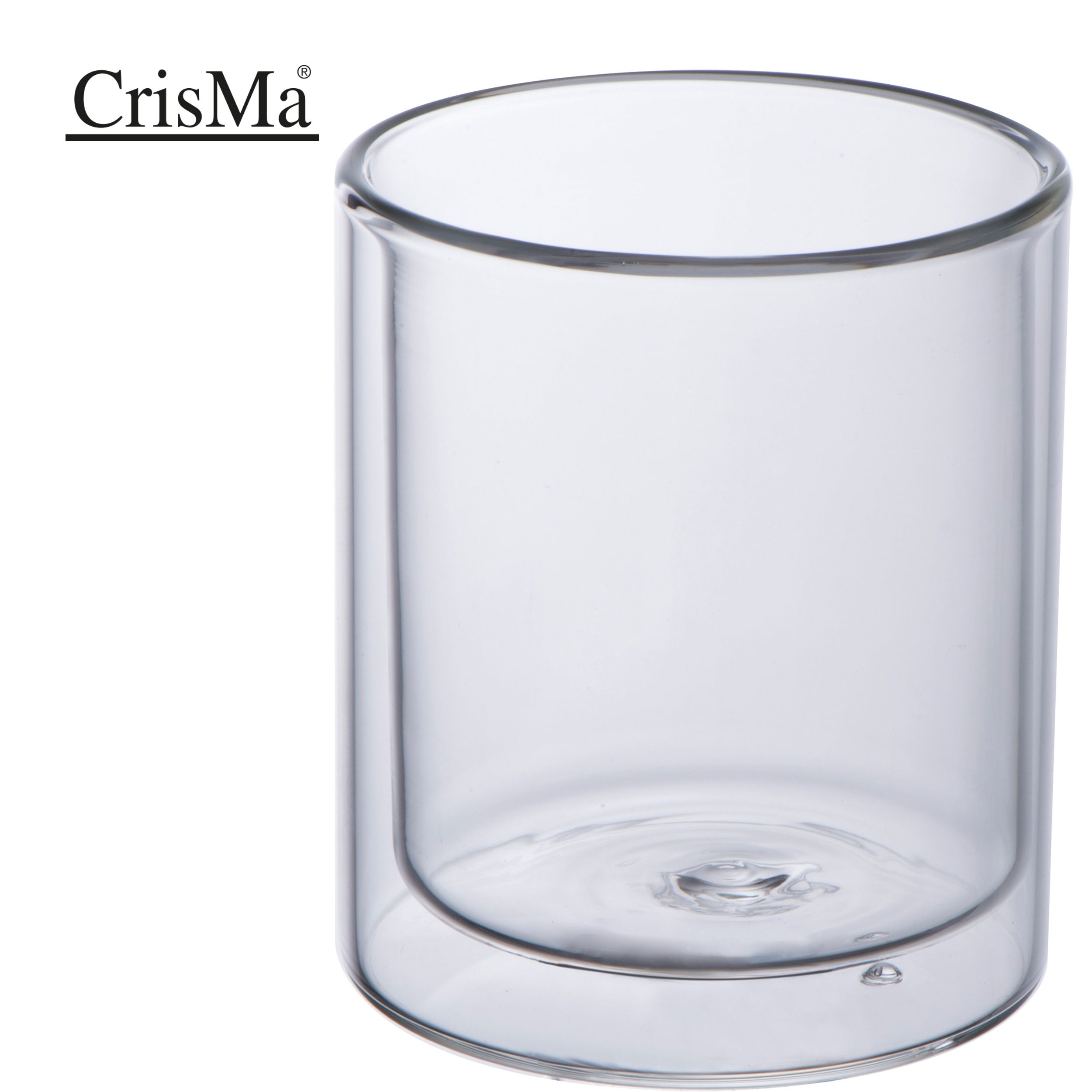 MA83849-66CrisMa Doppelwandige Cappuccinotasse 200ml EMILIAN_ transparent