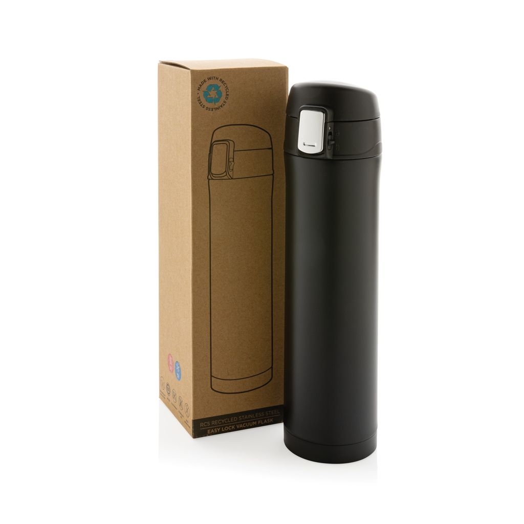 XDP435.50-1Easy Lock Vakuum-Flasche aus RCS recyceltem Stahl_ schwarz