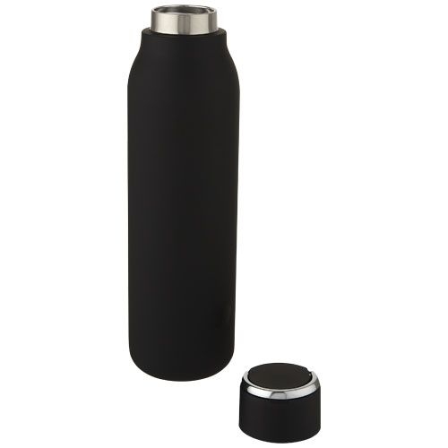 PF100672-2Marka 600 ml Kupfer-Vakuum Isolierflasche mit Metallschlaufe_ schwarz
