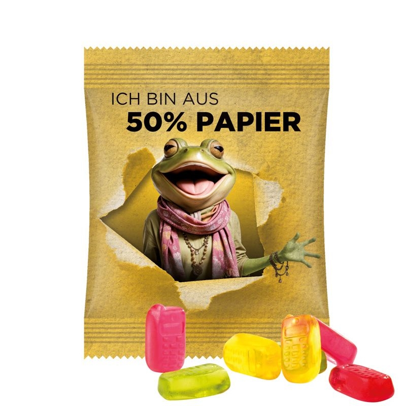 JG17061-4Minituete 10g_ Fruchtgummi Standardformen_ Handy_ weisse Folie