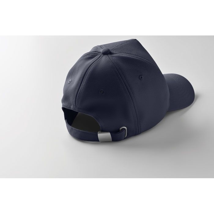 MO6831-04Senga RPET Baseball Kappe 5 Panels_ blau