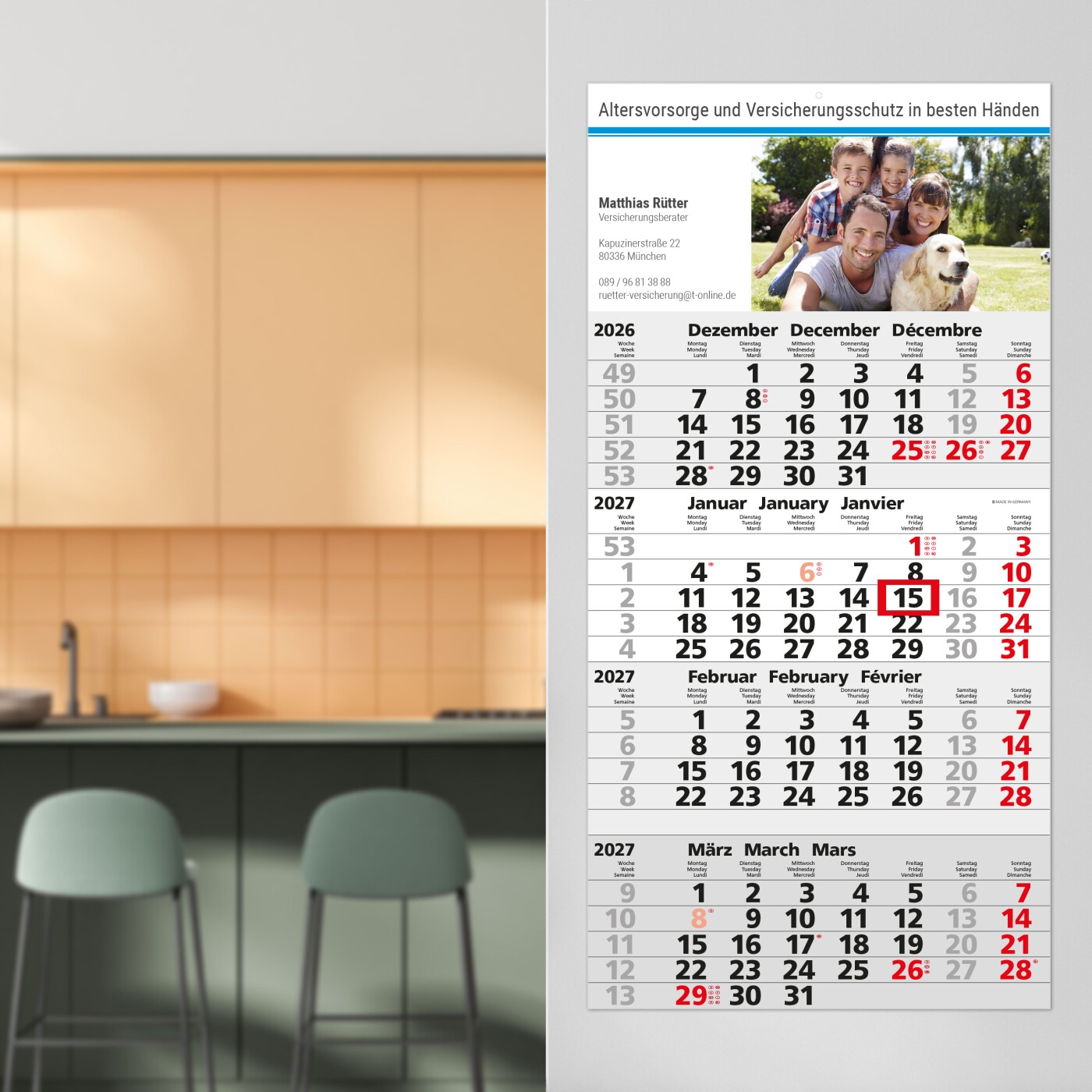 GE0030-HE4-Monatskalender Mega 4 Post