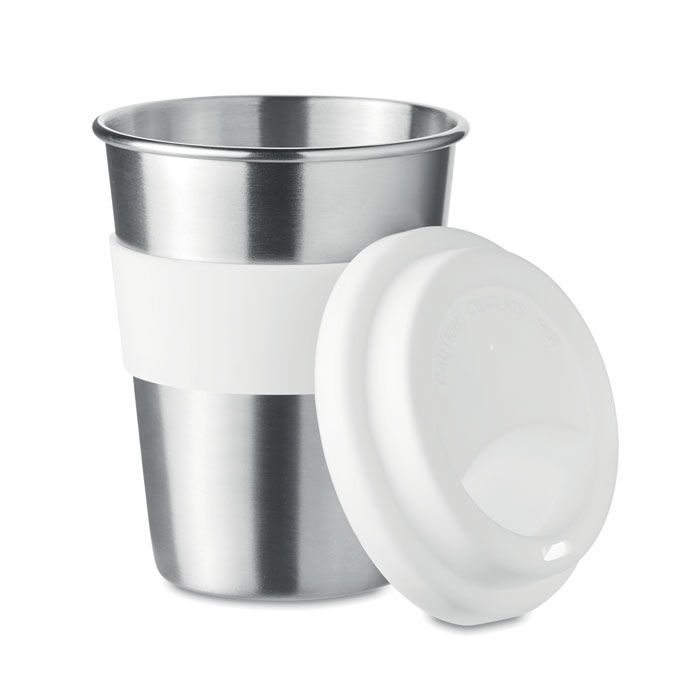 MO6257-06Irmug Trinkbecher Edelstahl 350ml_ Weiss