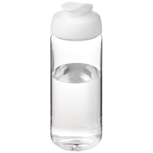 PF210445-16H2O Active® Octave Tritan™ 600-ml-Sportflasche mit Klappdeckel_ transparent klar_weiss PF210445-16H2O Active® Octave Tritan™ 600-ml-Sportflasche mit Klappdeckel_ transparent klar_weiss