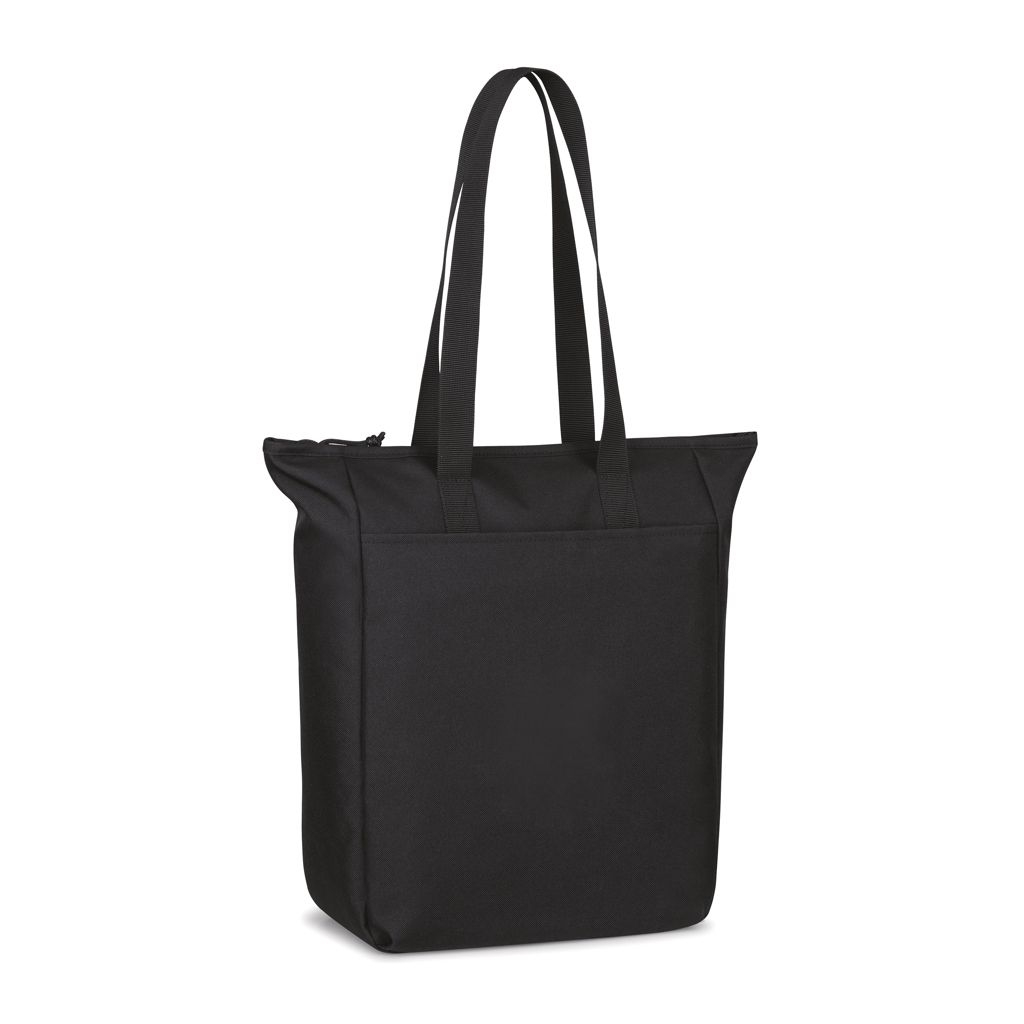 XD100804-001Renew AWARE™ rPET Tragetasche mit Reissverschluss_ schwarz