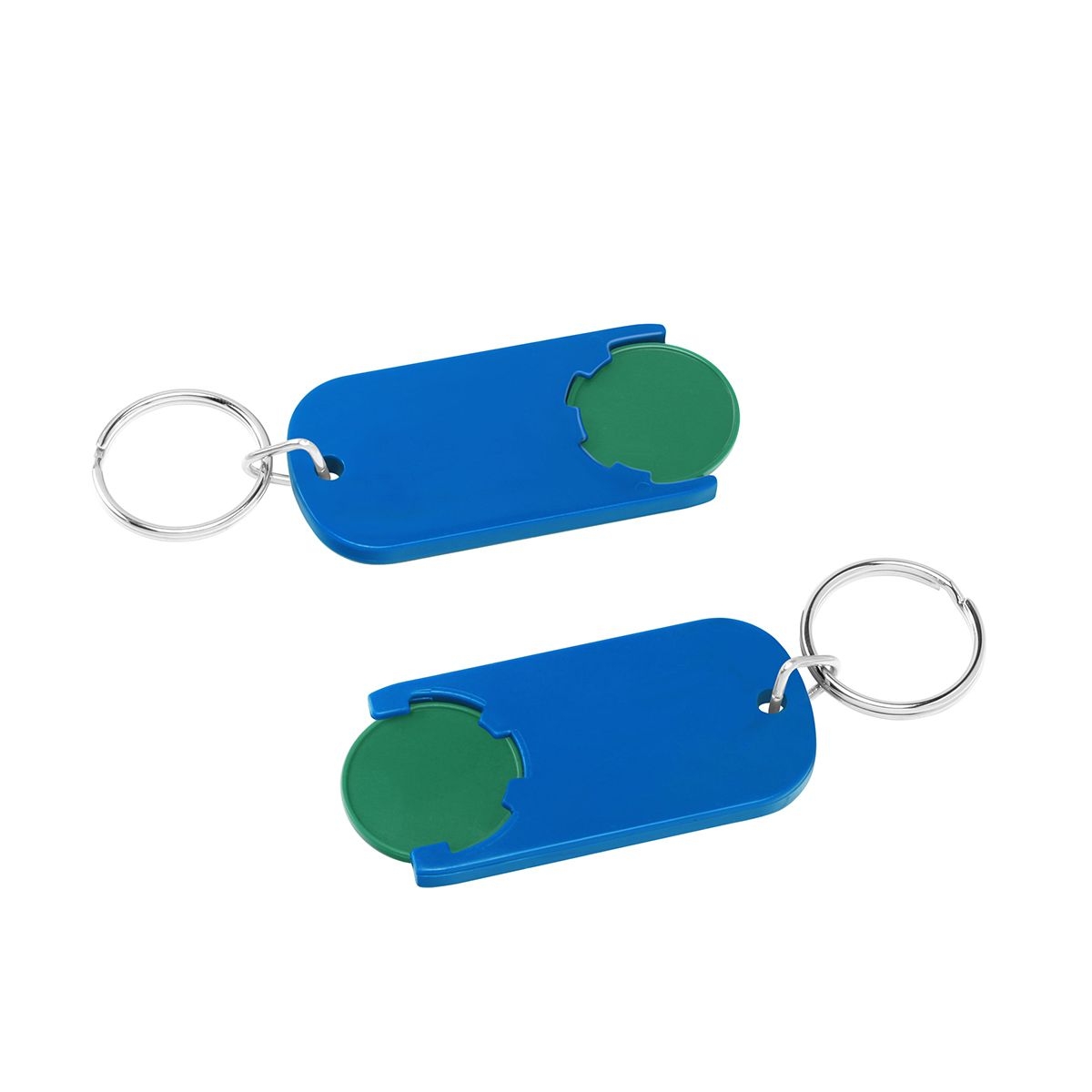 HE7439R-2-3Chiphalter mit 1€-Chip _Alpha_ gruen_ blau HE7439R-2-3Chiphalter mit 1€-Chip _Alpha_ gruen_ blau