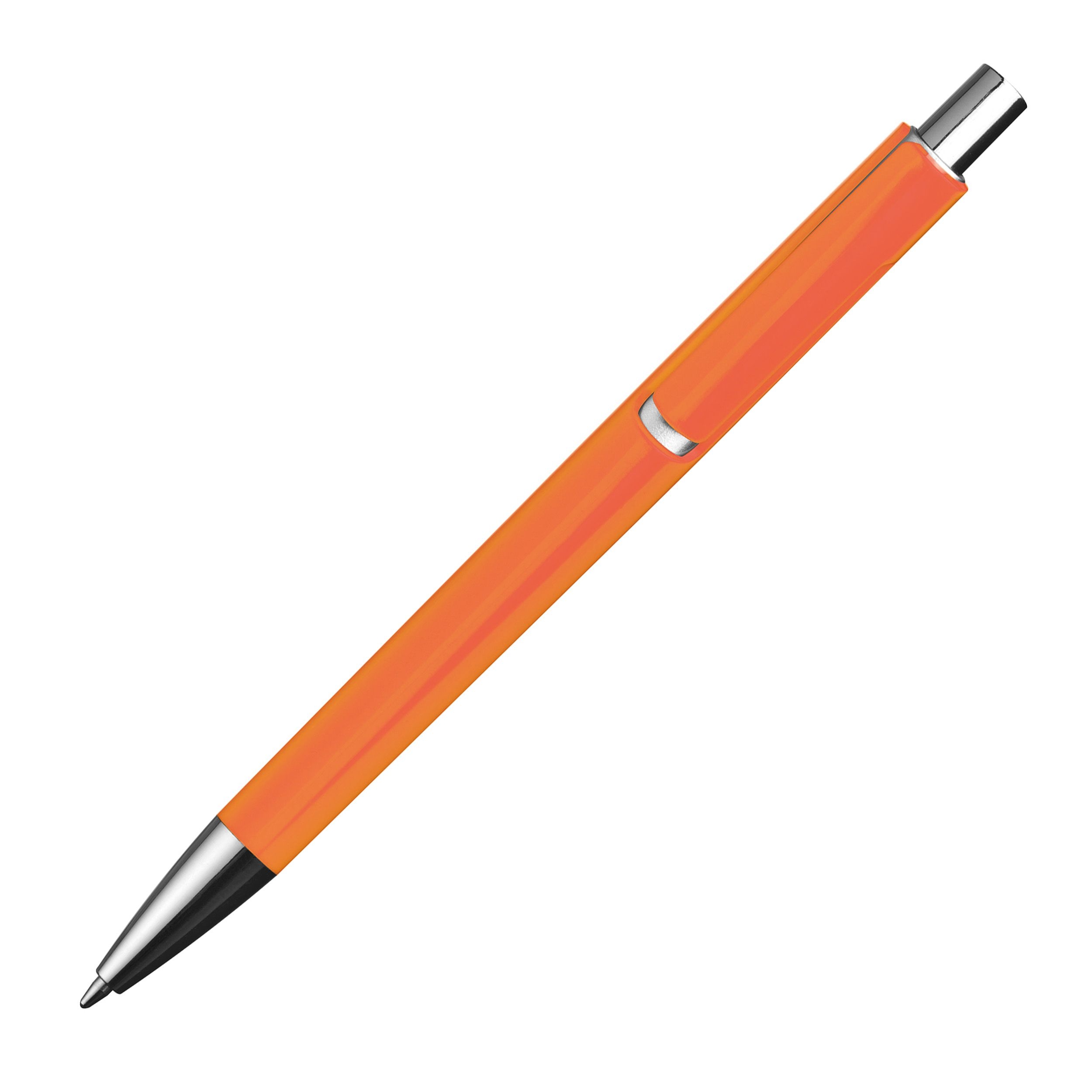 MA13538-10Kugelschreiber mit silbernen Applikationen_ orange