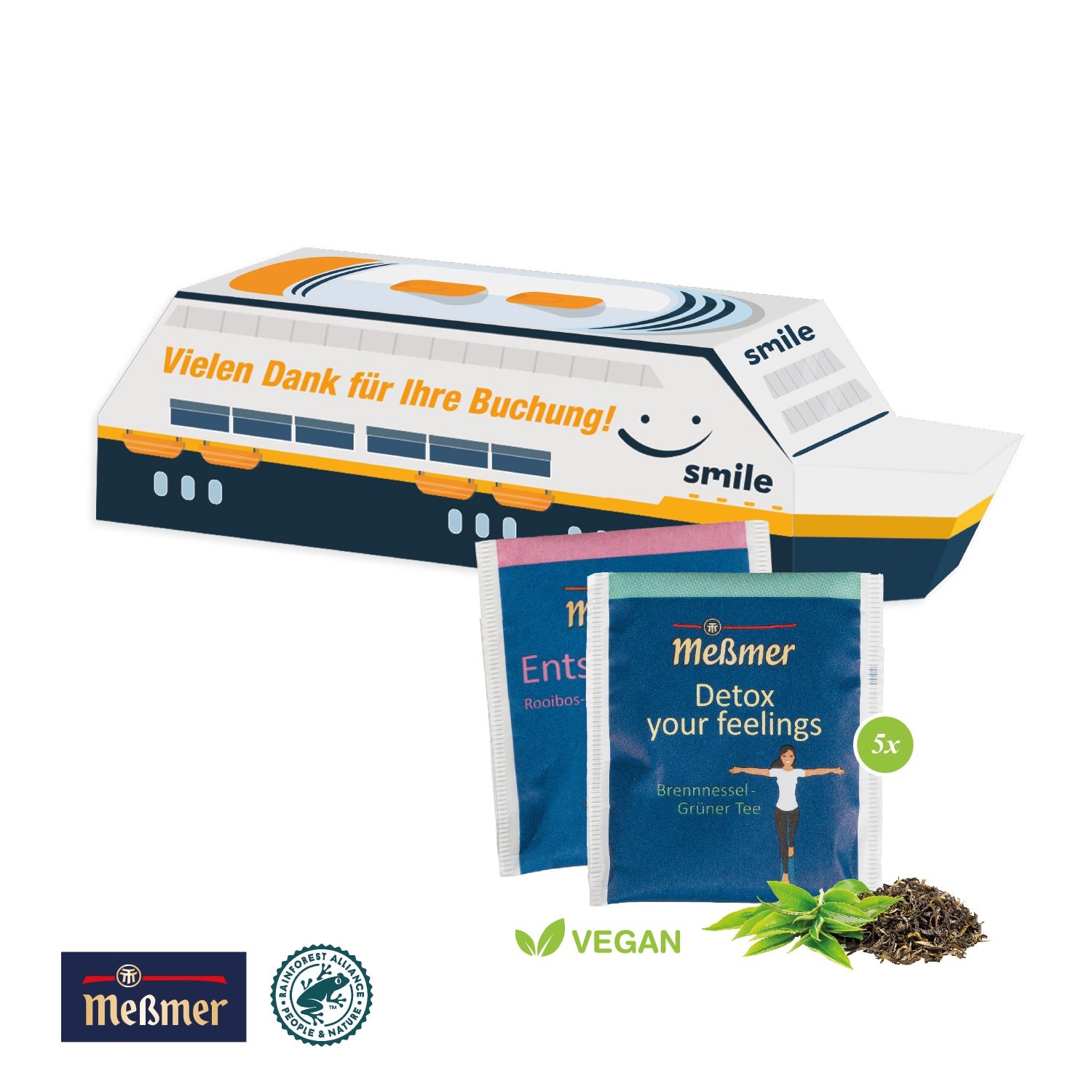 CD91731-013D Praesent _Schiff_ mit Messmer_ Messmer Tee